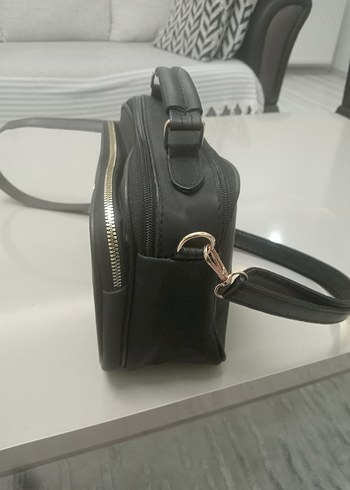 Klasik Siyah Deri Kadın El Çantası - Görsel 2