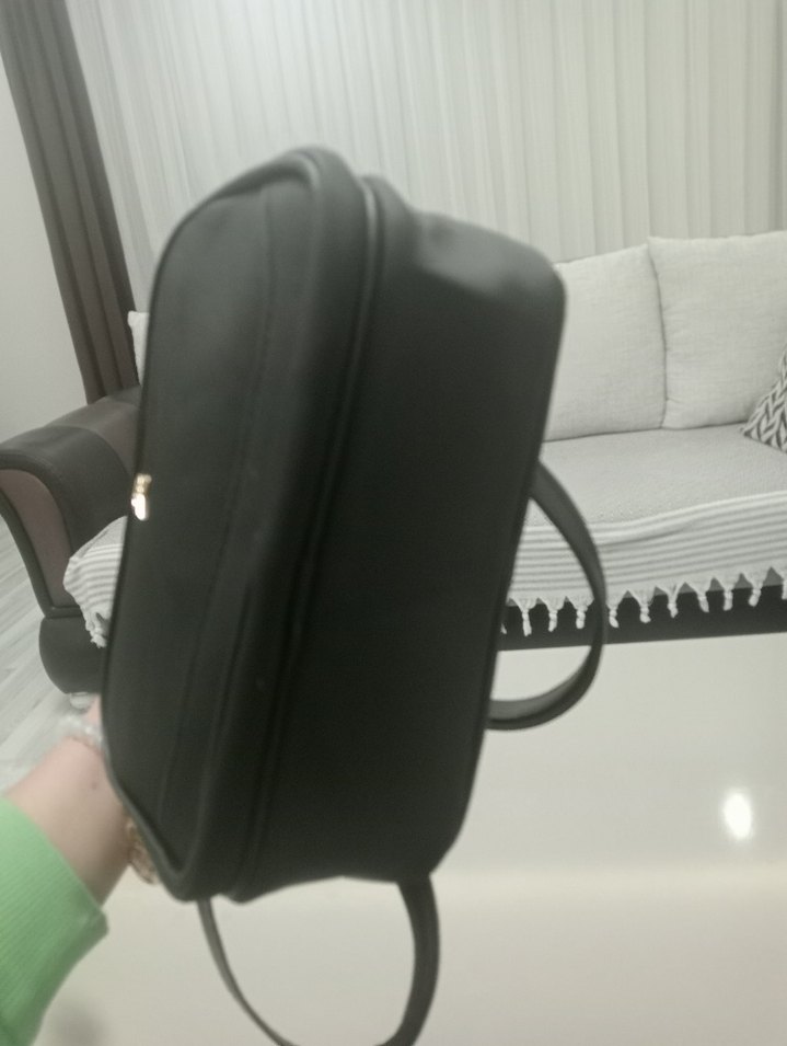 Klasik Siyah Deri Kadın El Çantası - Görsel 5