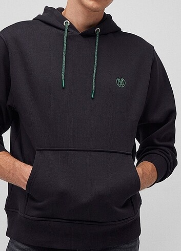 Mavi siyah unisex sweatshirt