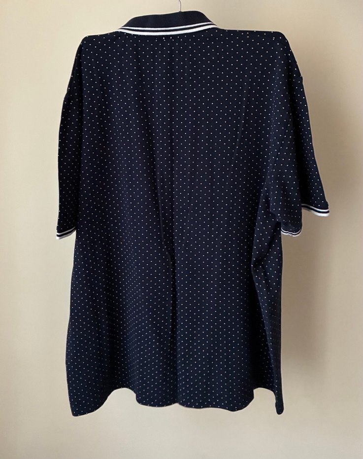 Lacivert Puantiyeli Erkek Polo Tişört - Görsel 2