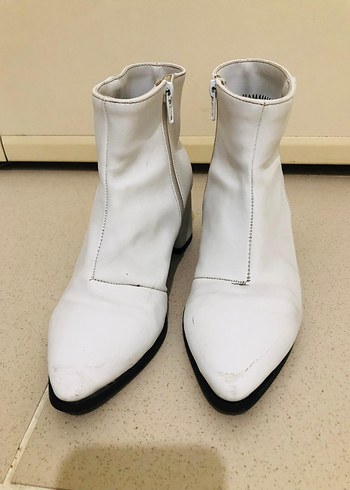 LCW Beyaz Deri Kadın Topuklu Bot Acil satılık - Görsel 6