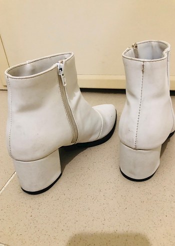 LCW Beyaz Deri Kadın Topuklu Bot Acil satılık - Görsel 9