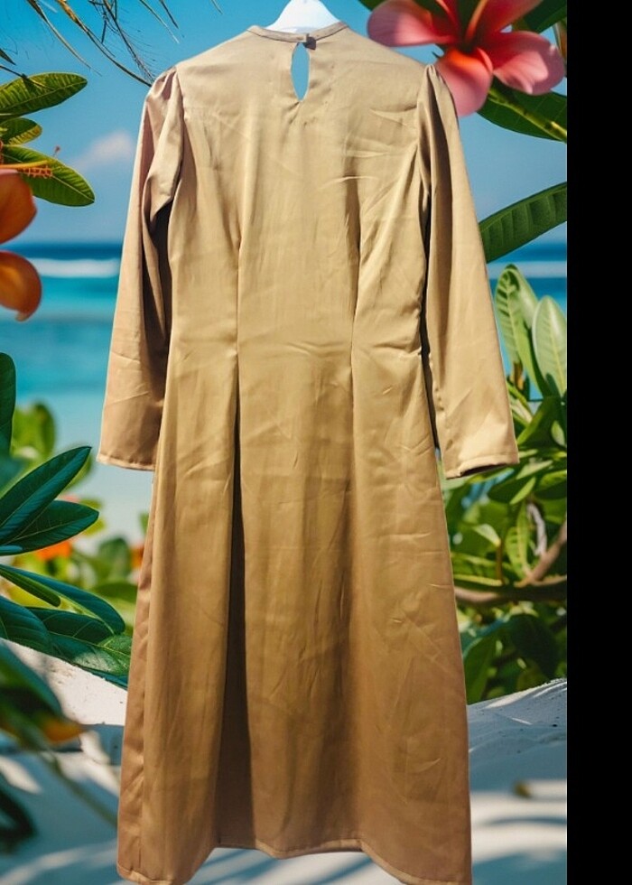 Taşlı abiye sıfır kışlık - Görsel 3