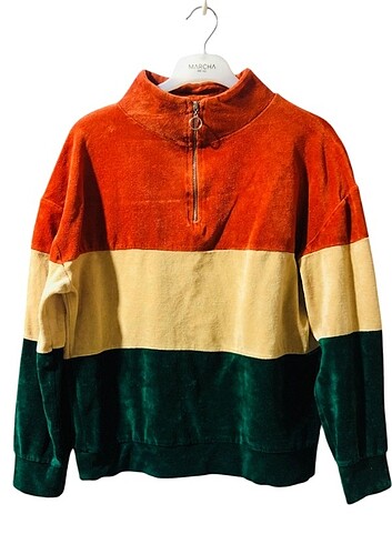 3 renk fermuarlı bluz - Görsel 3