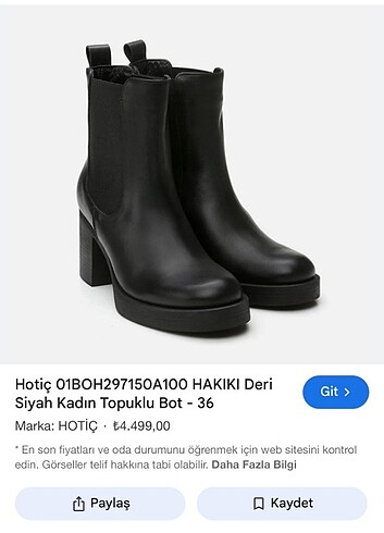 Hotiç siyah topuklu bot bayan - Görsel 7