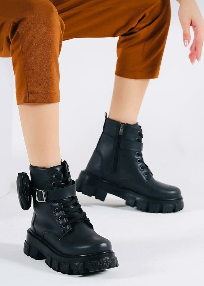 Siyah Cepli bot bayan - Görsel 5