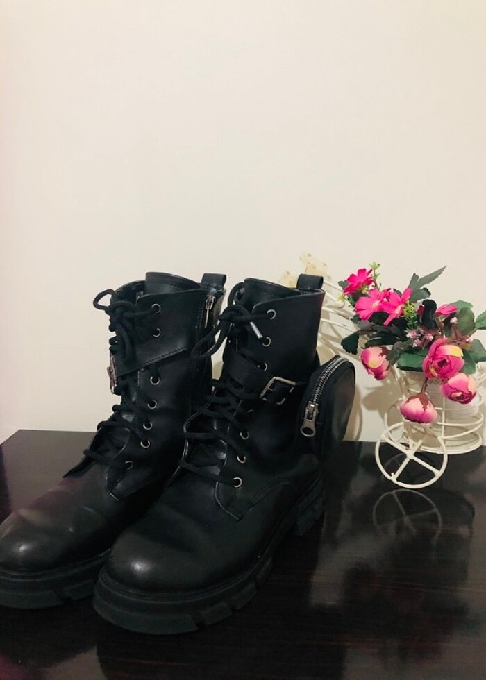 Siyah Cepli bot bayan - Görsel 4