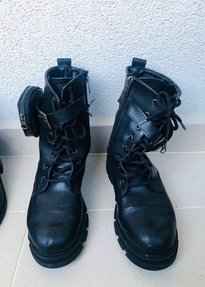 Siyah Cepli bot bayan - Görsel 2