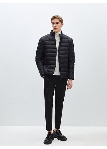 S/M beden bay/bayan kapitone mont siyah yeni - Görsel 9