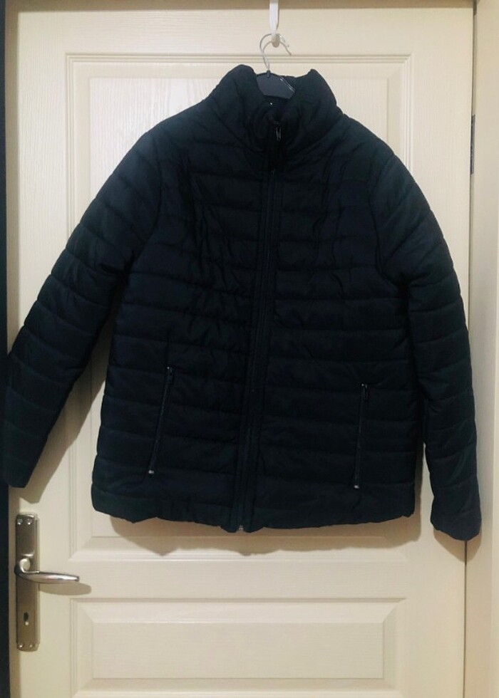 S/M beden bay/bayan kapitone mont siyah yeni - Görsel 3