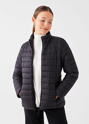 S beden siyah şişme mont bayan - Görsel 2