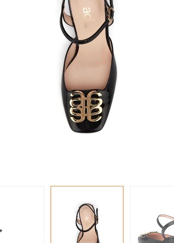 Klasik Siyah Parlak Topuklu Kadın Ayakkabı - Görsel 2