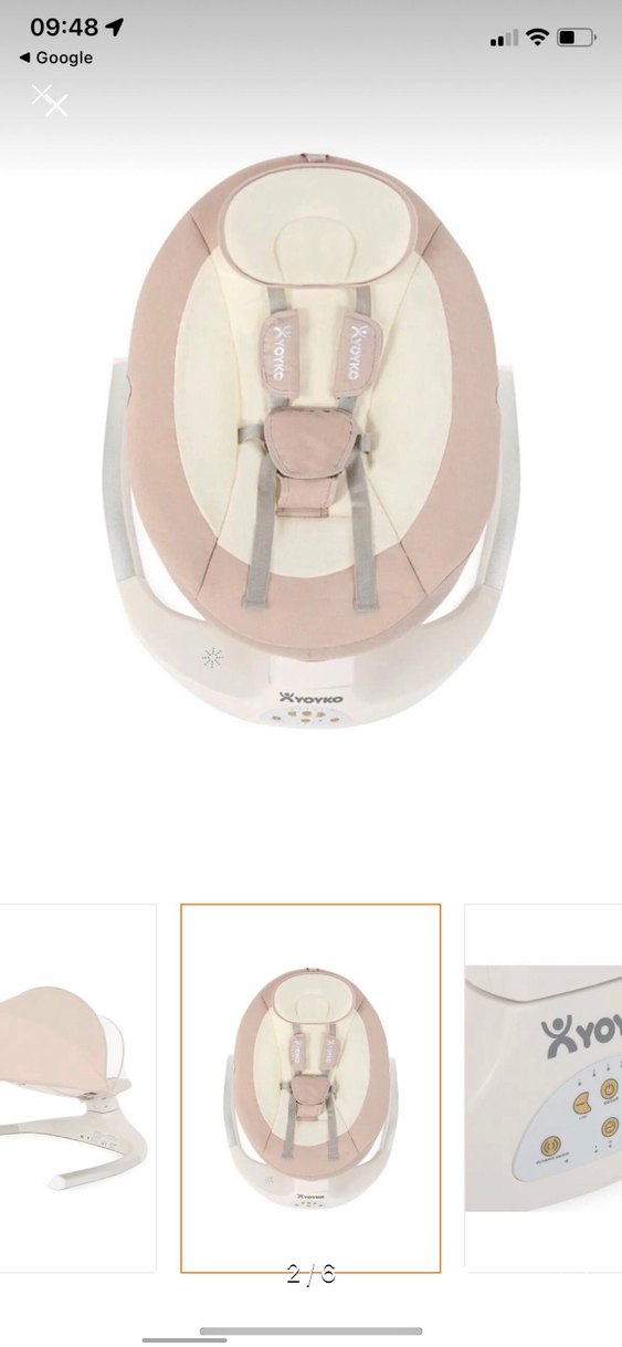 Bej Bebek Ana Kucağı ve Salıncak - Görsel 2