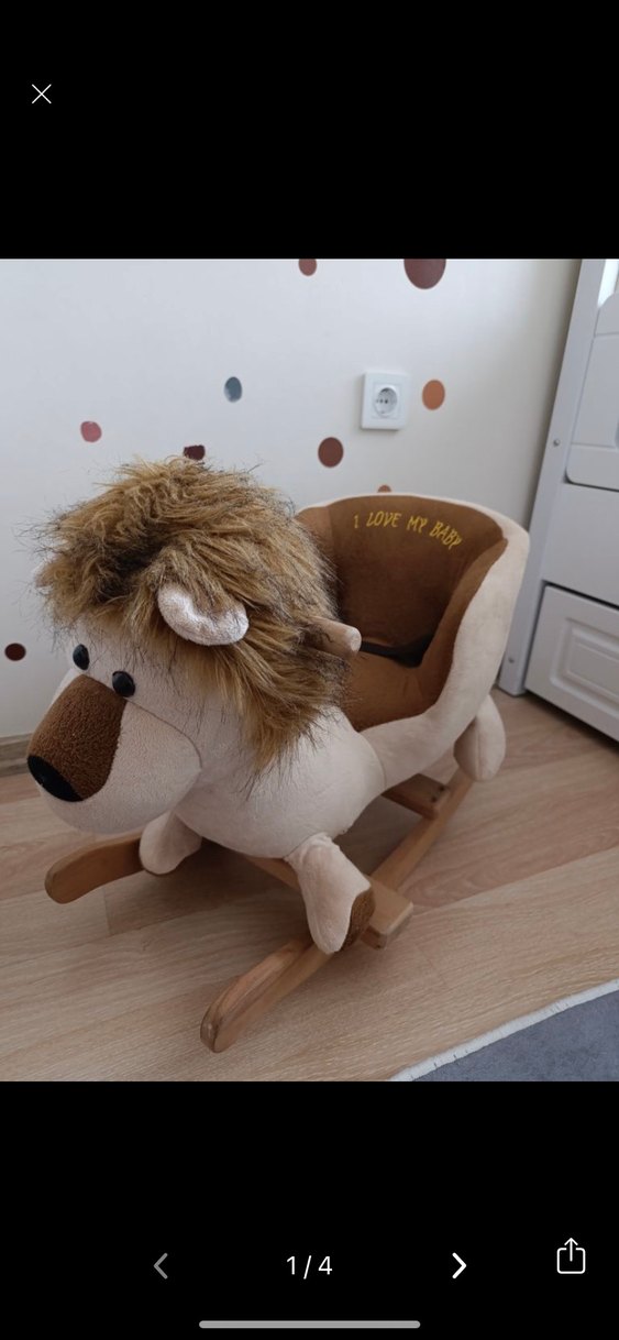 Kahverengi Aslan Figürlü Peluş Oyuncak - Görsel 2