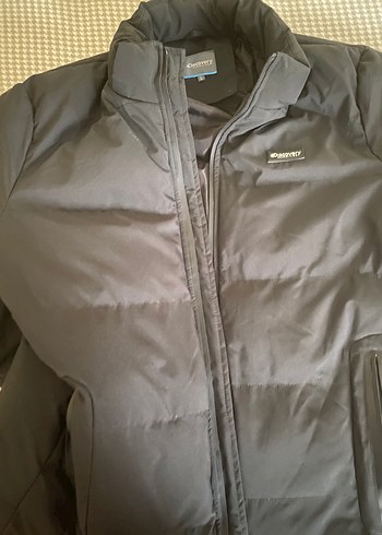 Siyah Fermuarlı şişme mont - Görsel 2