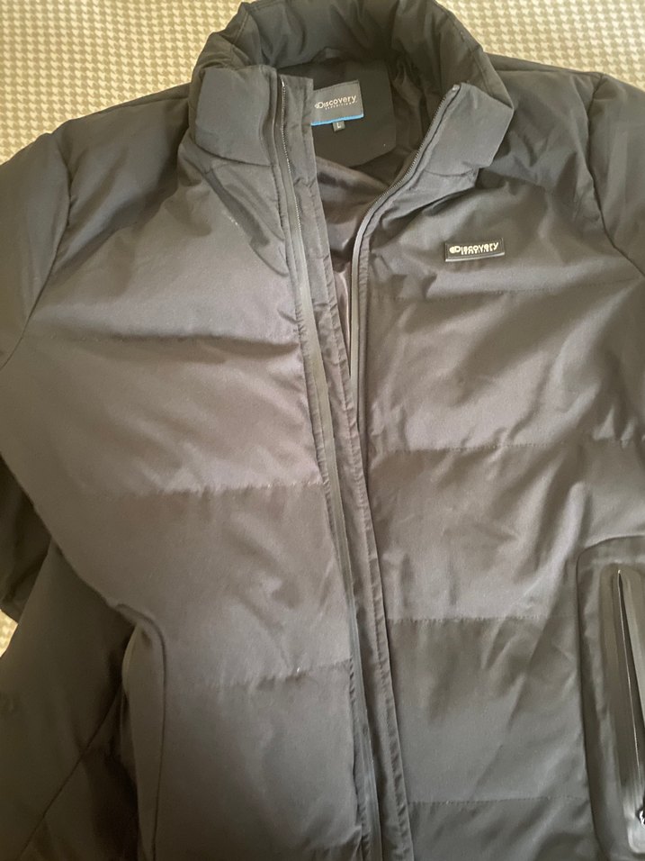 Siyah Fermuarlı şişme mont - Görsel 2