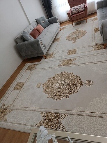  Beden beyaz Renk Halı 6 M 2