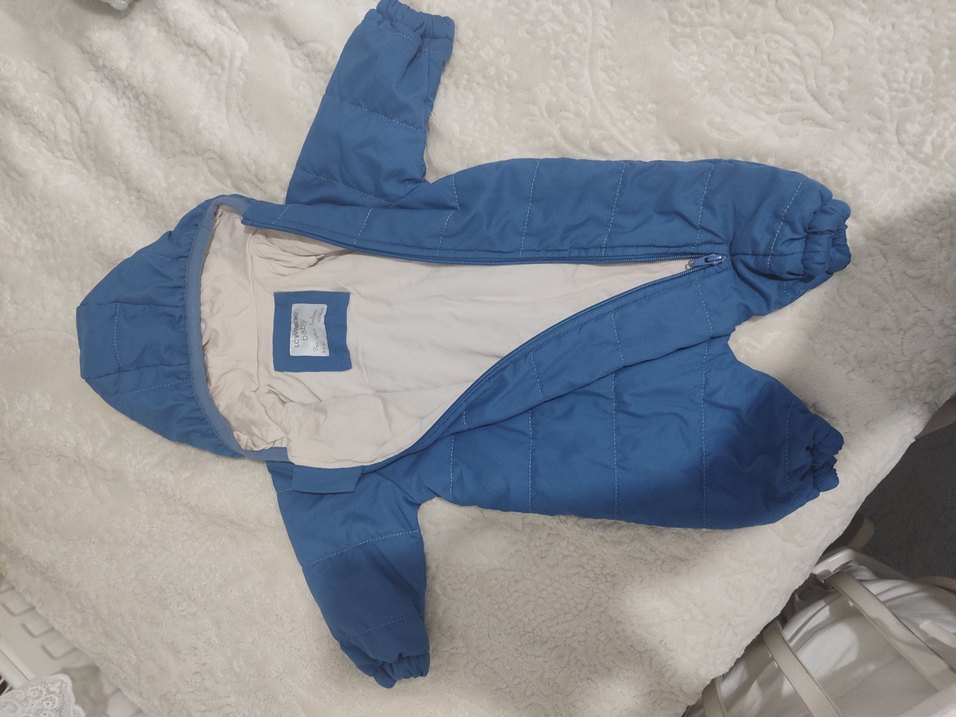 Mavi Fermuarlı Bebek Tulumu - Görsel 2