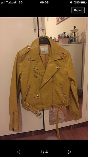 Bershka deri ceket sorunsuz