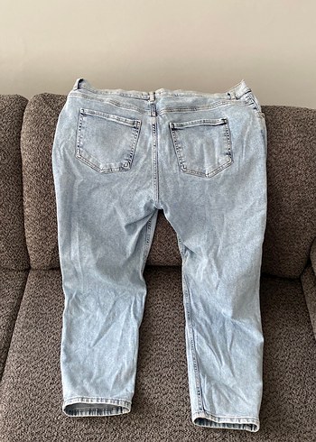 Gri Kadın Denim Midi Jean - Görsel 3