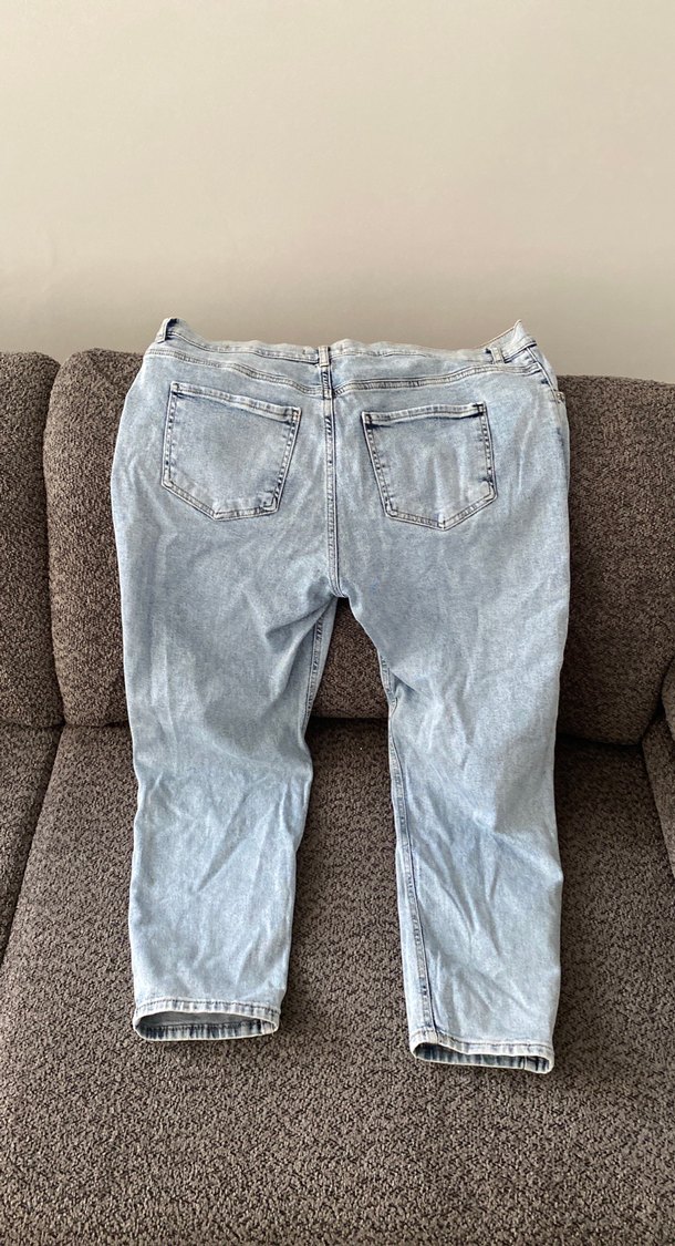 Gri Kadın Denim Midi Jean - Görsel 3