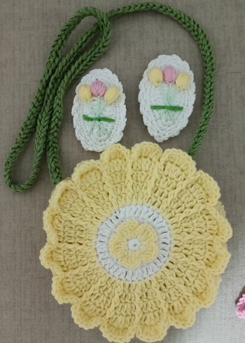 el örgüsü çocuk çanta - Görsel 2