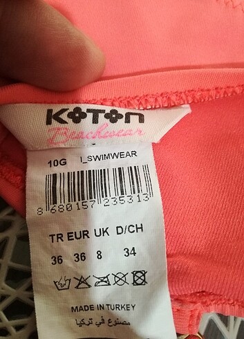36 Beden pembe Renk KOTON BİKİNİ TAKIMI