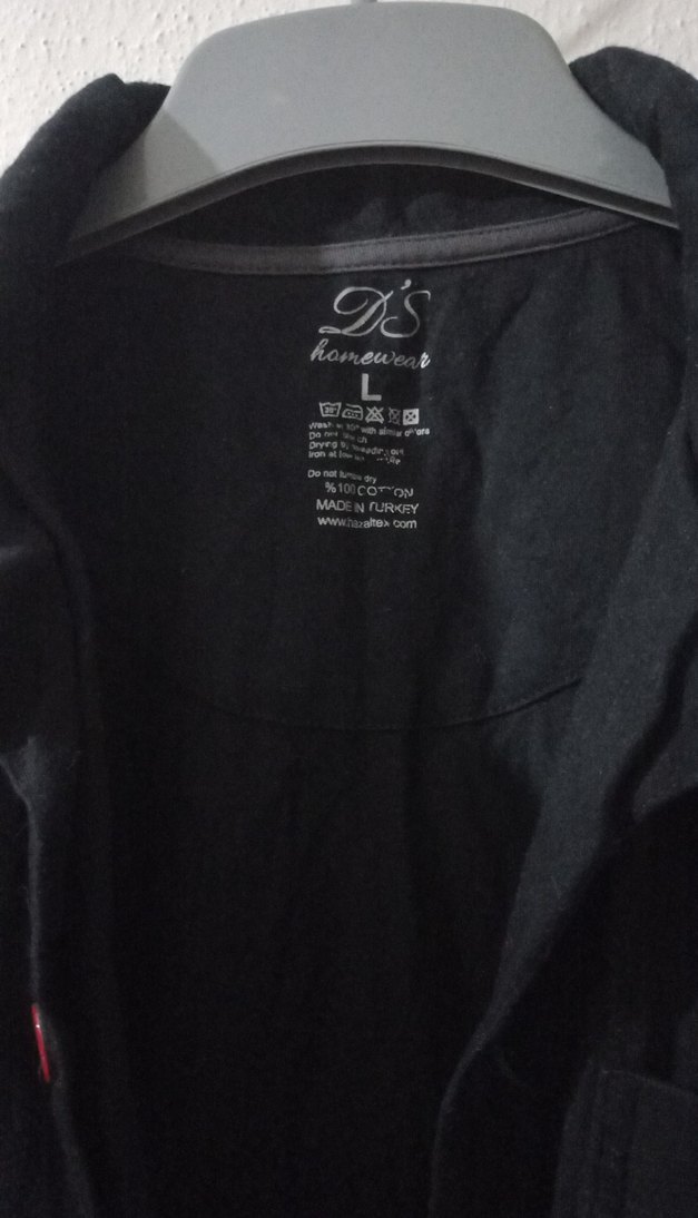 Düğmeli Siyah Keten Erkek Gömlek - Görsel 3