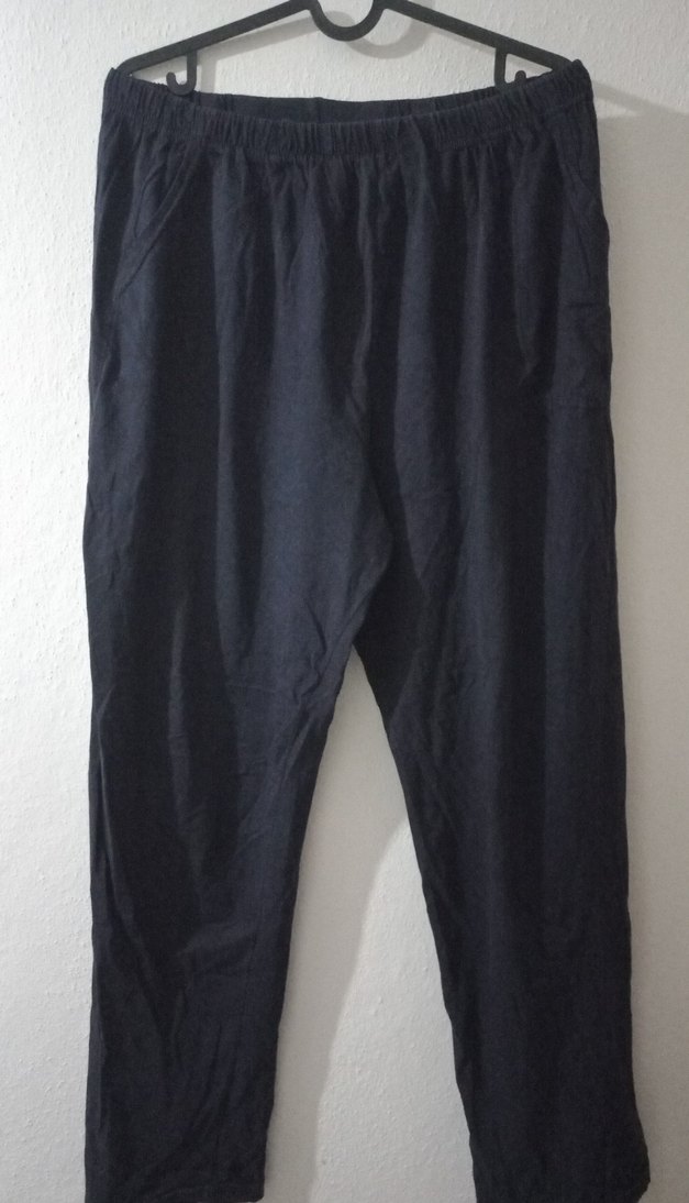 erkek Siyah Keten Salaş  gece kıyafeti - Görsel 4