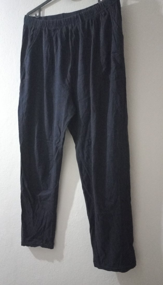 erkek Siyah Keten Salaş  gece kıyafeti - Görsel 2