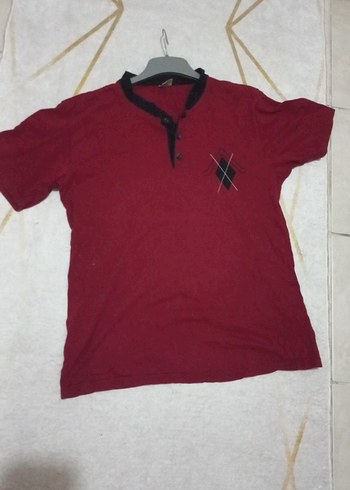 Kırmızı tşört erkek M L UYGUNDUR - Görsel 4