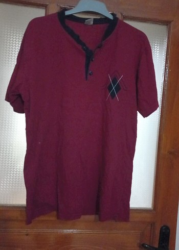 Kırmızı tşört erkek M L UYGUNDUR - Görsel 5