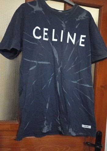 Erkek lacivert Baskılı Celine Sweatshirt - Görsel 3