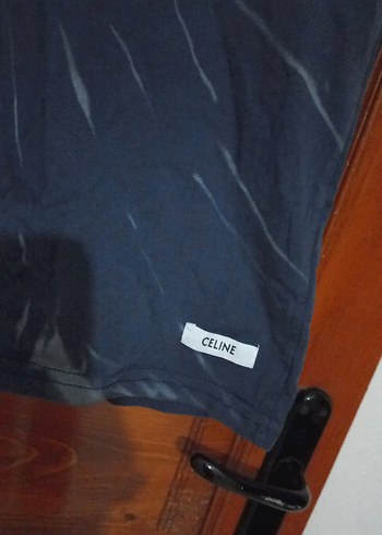 Erkek lacivert Baskılı Celine Sweatshirt - Görsel 2