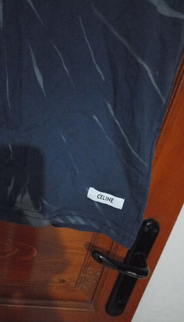 Erkek lacivert Baskılı Celine Sweatshirt - Görsel 2