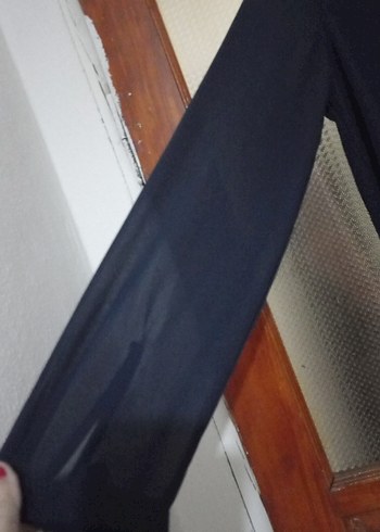 lacivert Süet Uzun Kollu Gömlek - Görsel 5