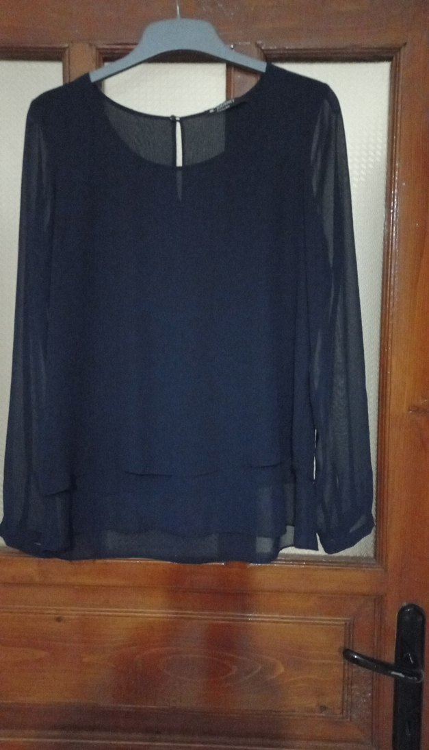 lacivert Süet Uzun Kollu Gömlek - Görsel 4