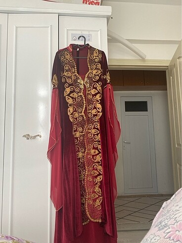 40 Beden bordo Renk Kına elbisesi bindallı