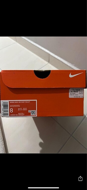 39 Beden pembe Renk Nike ayakkabı