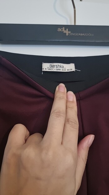 Bershka Mini bordo etek 