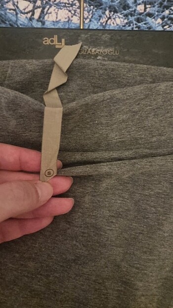 s Beden gri Renk Yuksek bel esnek püsküllü etek