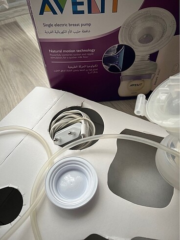 m Beden beyaz Renk Philips Avent süt sağma pompası