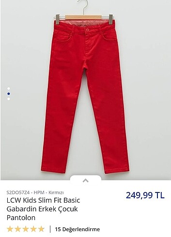 Kırmızı pantolon 