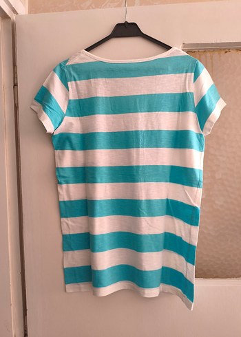 Çizgili Kadın Tişört - Görsel 3