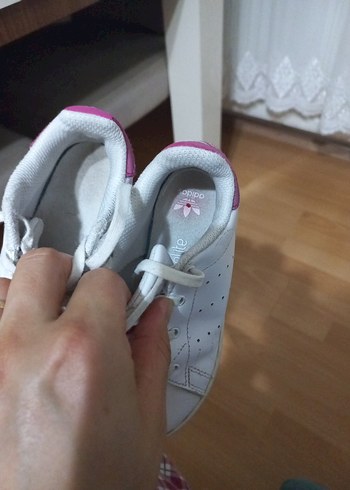 Adidas Kız Çocuk Beyaz Bağcıklı Spor Ayakkabı - Görsel 3