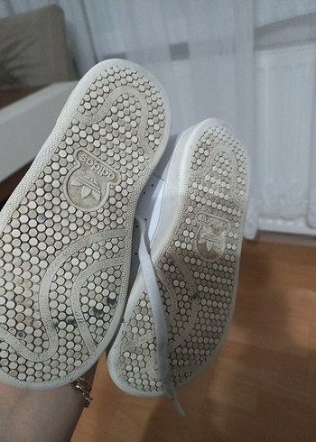 Adidas Kız Çocuk Beyaz Bağcıklı Spor Ayakkabı - Görsel 5