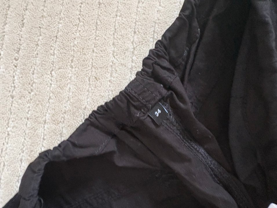 Siyah Kadın Saten Kumaş Pantolon - Görsel 2