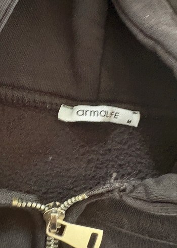 Erkek Çocuk Siyah Fermuarlı Kapüşonlu Sweatshirt - Görsel 2