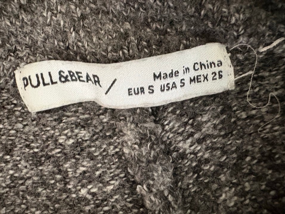 Gri Örgü Kadın Rahat Kumaş Pantolon - Görsel 2