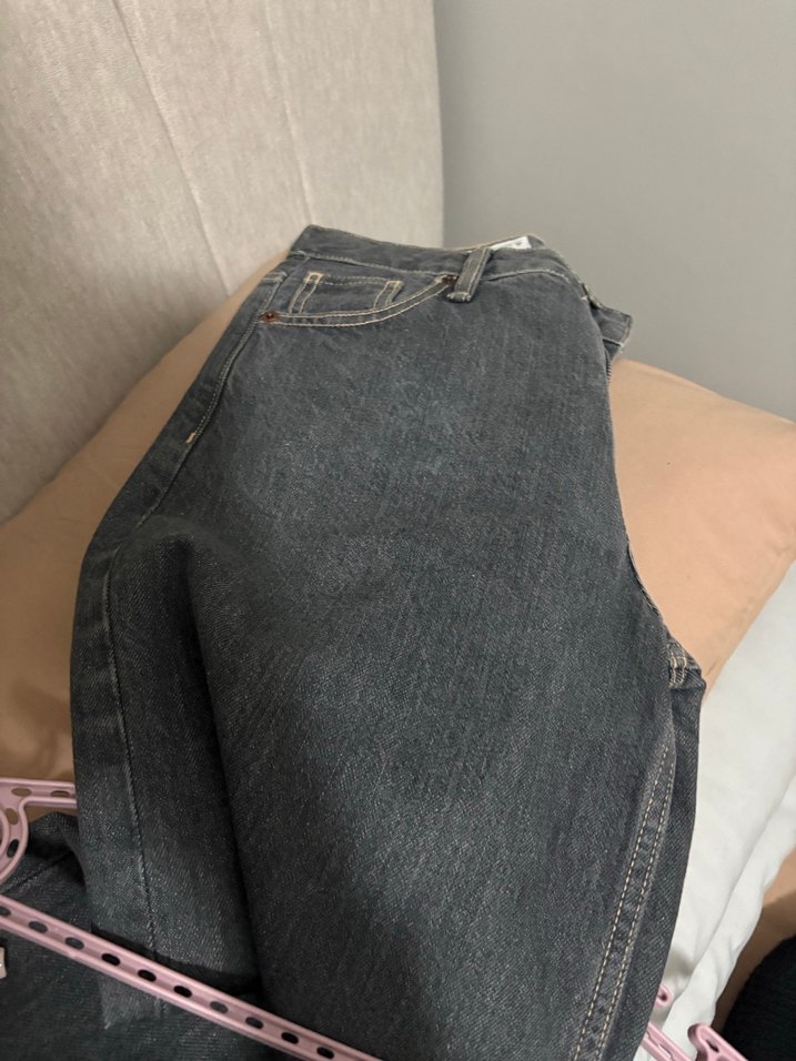 Geniş Kesim Midi Kot Pantolon - Görsel 3